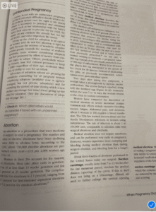 Excerpt from the Spring Hill health textbook.